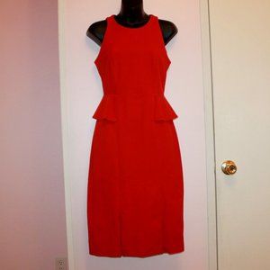 Burnt Orange Preplum Dress